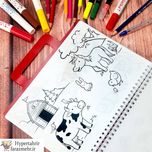 دفتر نقاشی جادویی unikid