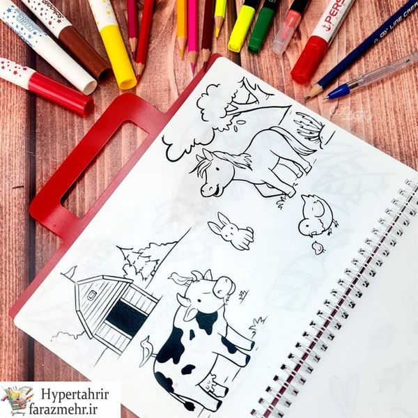 دفتر نقاشی جادویی unikid