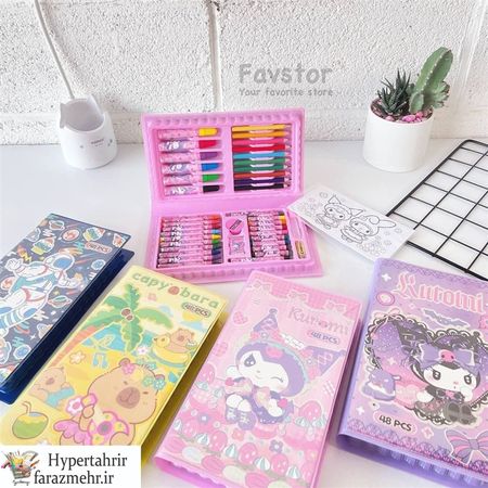 ست کادویی رنگ آمیزی 48 تکه BELE کد SS250202