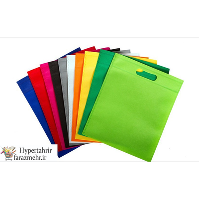 ساک (Bag)  خرید پارچه ای ساده دسته پانچ سایز 1 (25*35) سایز 2 (30*40)