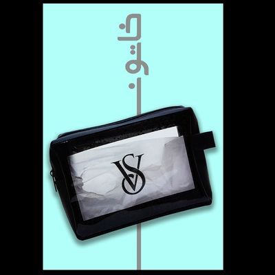 کیف آرایشی مدل washbag طرح ویکتوریا سکرت قابل شست و شو و رنگ بندی عالی (بسته 120 عددی)