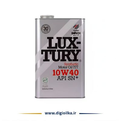روغن موتور خودرو بنزینی بوش مدل لاکچری +10W40 SN حجم 4 لیتر