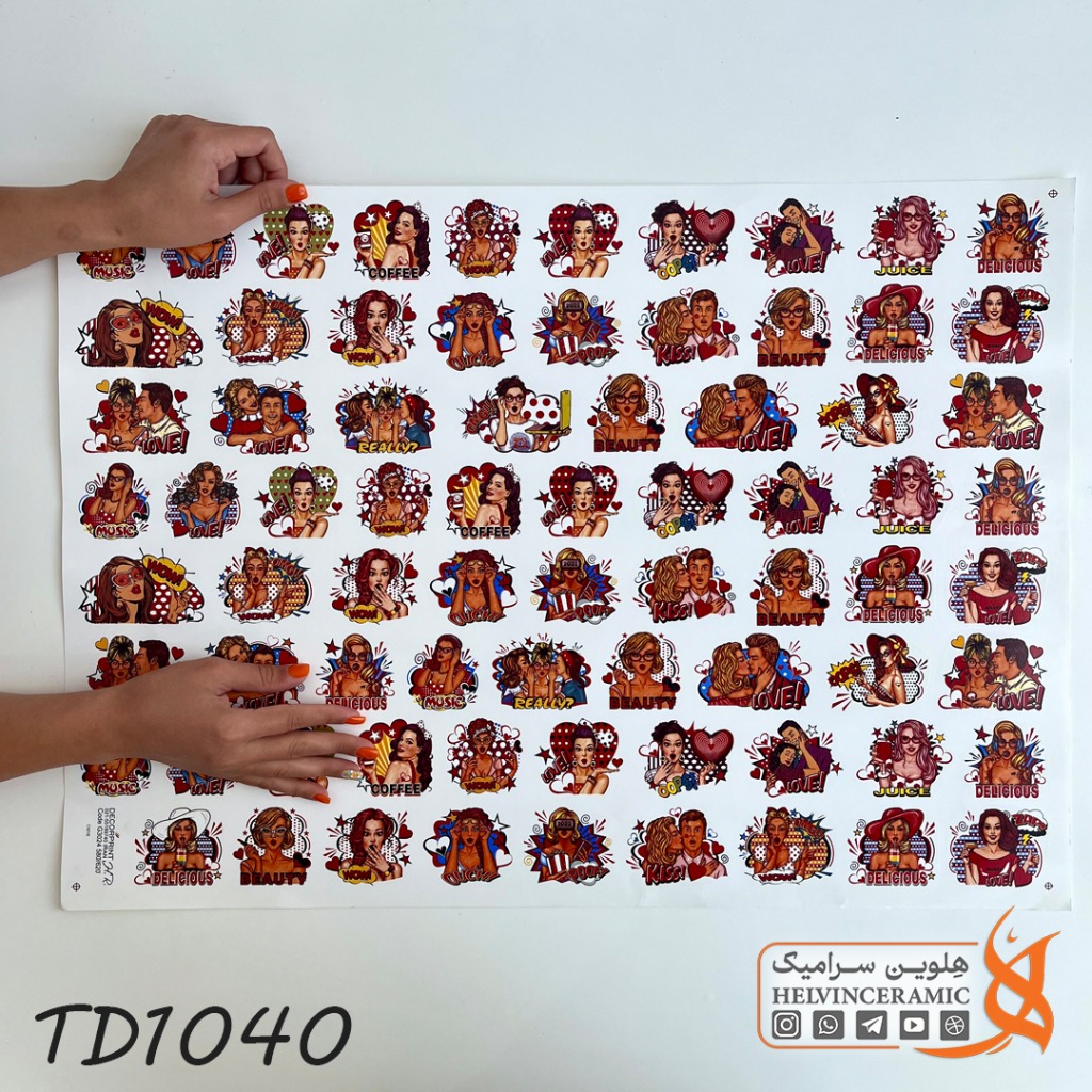 ترانسفر پاپ آرت | کد TD1040