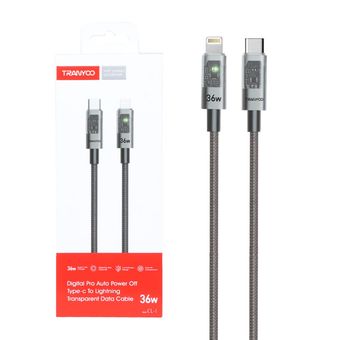 کابل شارژ فست 1.2 متری Tranyoo Type-C to Lightning مدل CL-1 - مشکی