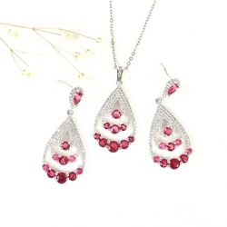 نیمست ژوپینگ اشکی طرح جواهر نگین سوارسکی کد 10420