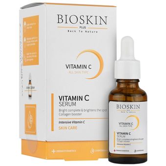 سرم ویتامین سی روشن کننده و جوانساز پوست بایو اسکین