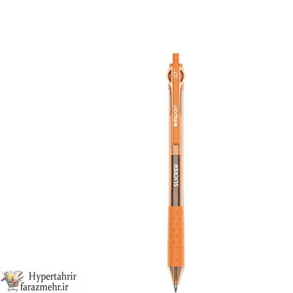 خودکار اسلیکر ژل الیپون با قطر نوشتاری 0.7 در رنگبندی ( آبی - مشکی - قرمز - بنفش - سبز - صورتی - نارنجی - آبی آسمانی )