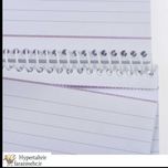 دفتر یادداشت افقی 10*15 سانتی متر  80 برگ  سیمی با پرفراژ  SAM