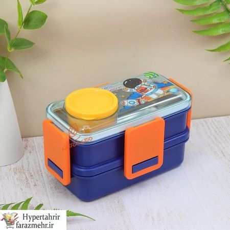 ظرف غذا 2 طبقه 500 میل داخل استیل کد 2641