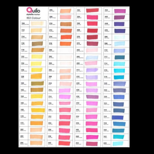 ماژیک راندو دوسر کوییلو تکی  مدل Stylefile در 153 رنگ