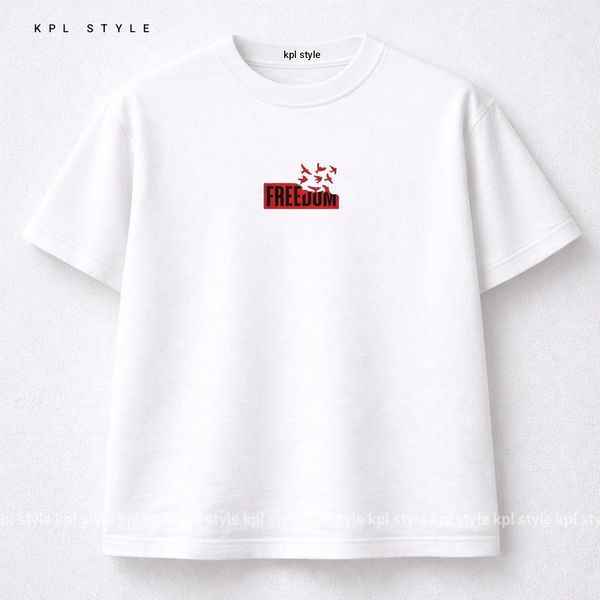 تیشرت باکسی نخ پنبه طرح صلح | پارچه بادوام | کد 1450