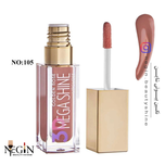 رژلب مایع مدل 3D Mega Shine گلدن رز اصل (شماره 105)