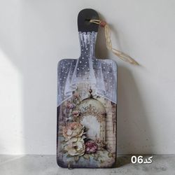 آویز کلید چوبی دست‌ساز با حس نوستالژی و رمانتیک