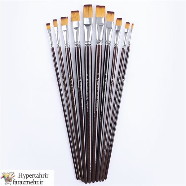 قلم مو پارس آرتیست (Pars Artist Brush ) سر تخت مو نرم سری 2020 شماره (0 الی 24 )