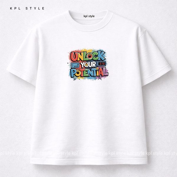 تیشرت باکسی نخ پنبه با طرح تایپوگرافی | فیت اورسایز | کد 1451