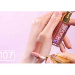 رژلب مایع مدل 3D Mega Shine گلدن رز اصل (شماره 107)