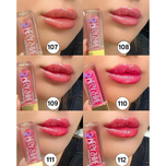 رژلب مایع مدل 3D Mega Shine گلدن رز اصل (شماره 107)