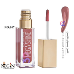 رژلب مایع مدل 3D Mega Shine گلدن رز اصل (شماره 107)