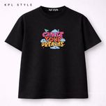 تیشرت باکسی نخ پنبه با طرح در پی رویا | حفظ فرم بعد از شستشو  | کد 1452