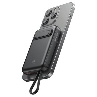 پاوربانک مگ سیف گرین لاین مدل DXB Magsafe ظرفیت 10000 میلی آمپر ساعت توان 22.5 وات