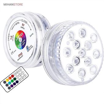 چراغ LED ریموت دار ضد آب RGB | خرید از فروشگاه شاپینو | مناسب استخر و مهمانی