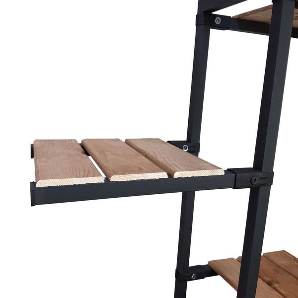 استند دکوری فلز و چوب مدل آراسته