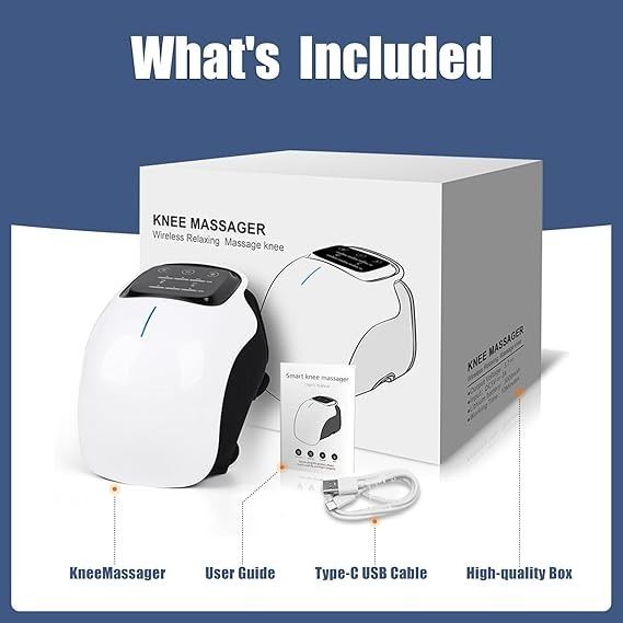 ماساژور زانو هوشمند HEATED KNEE MASSAGER (4کاره لیزر مادون قرمز ماساژ و حرارت)