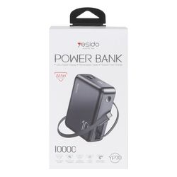 پاوربانک (PD و فست شارژ) Yesido 10000mAh مدل YP70 22.5W - مشکی