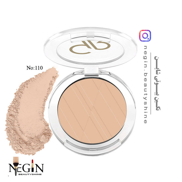 پنکک Pressed Powder گلدن رز اصل شماره 110