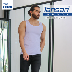 زیرپوش رکابی سفید مردانه تنسان - کد 11020