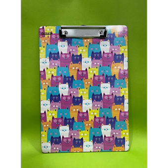 تخته شاسی a4 طرح گربه رنگی