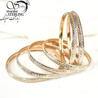 النگو مسی 6میل طرح طلا مدل لوزی کد111