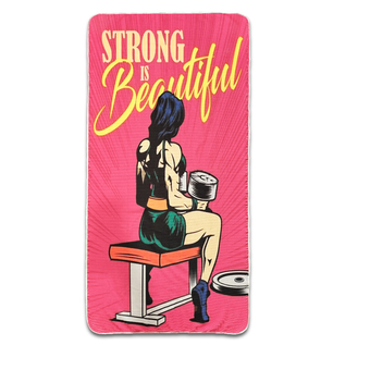 حوله باشگاهی کد 10401600 سایز بزرگ 75*150 طرح دخترانه Gym