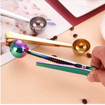 قاشق اندازه‌گیری قهوه استیل با گیره کلیپس | Coffee Scoop Clip مناسب باریستا