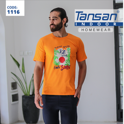 ست تیشرت و شلوارک راحتی مردانه تنسان - کد 1116