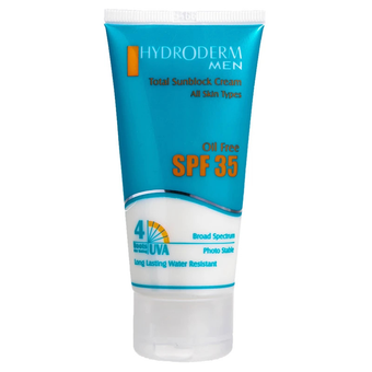کرم ضد آفتاب آقایان هیدرودرم SPF35 فاقد چربی و بدون سفید کنندگی