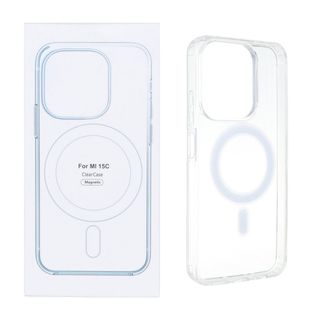 کاور محافظ CLEAR شفاف با مگ سیف برای گوشی شیائومی Redmi 15c/Poco c85