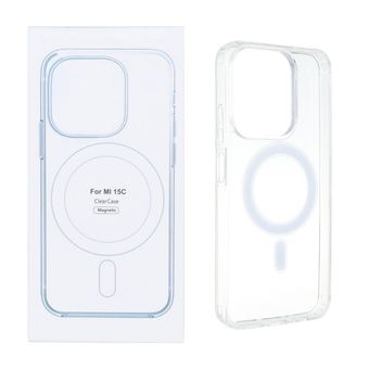 کاور محافظ CLEAR شفاف با مگ سیف برای گوشی شیائومی Redmi 15c/Poco c85