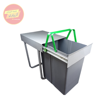 سطل زباله ریلی کابینتی 1 مخزن 20 لیتری کد 3611 برند پلاتین