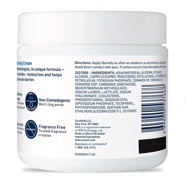 کرم مرطوب کننده صورت و بدن پوست خشک سراوی Cerave Moisturizing Cream For Dry Skin