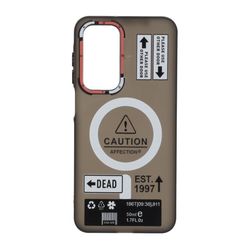 قاب Caution مات طرح مگ سیف برای گوشی سامسونگ A26/A17