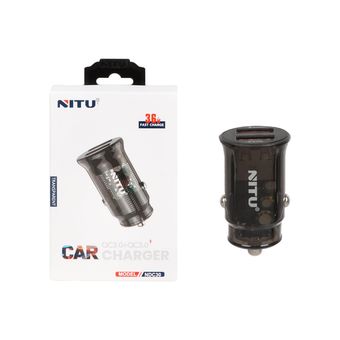 شارژر فندکی فست دو پورت NITU مدل NDC30 36W - مشکی (گارانتی 18 ماه تعویض نیکان همراه)