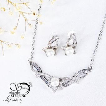 نیمست مروارید دار طرح جواهر کد 11232