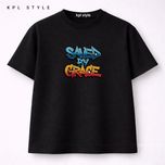 تیشرت باکسی نخ پنبه تایپوگرافی | ضد حساسیت | کد 1454