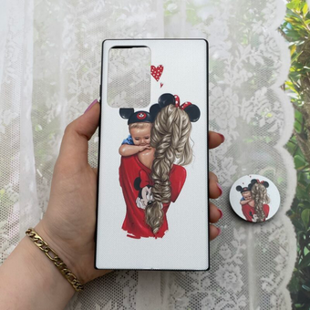 قاب گوشی Galaxy Note 20 Ultra سامسونگ فانتزی برجسته طرح دختر پاپ سوکت دار