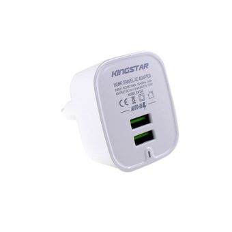 شارژر ضد حریق آیفون کینگ استار KW152i | به همراه کابل لایتنینگ