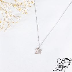 گردنبند نقره B عیار925 کد 11519