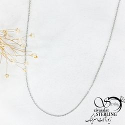 زنجیر نقره ایی استیل کد 11572