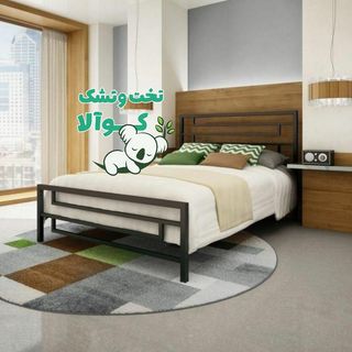 تخت خواب دونفره تمام فلز مدرن کوالا