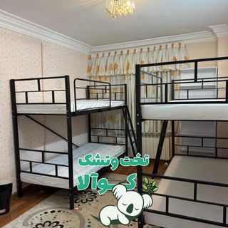 تخت خواب دوطبقه خوابگاهی مدرن تمام فلز کوالا